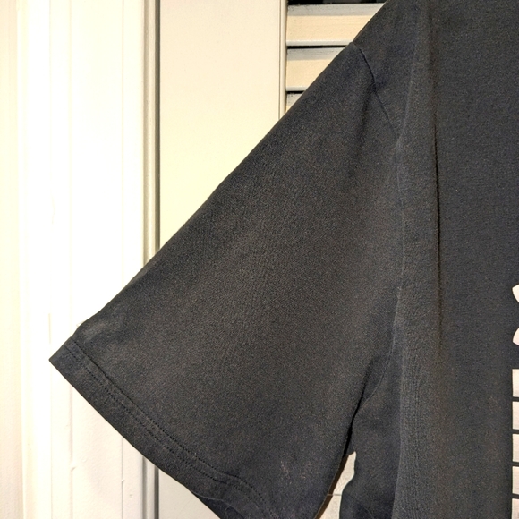 UNDER ARMOUR RUN (Spellout) Heatgear Loose Fit Athletic T-Shirt Men's XL Black - Picture 7 of 8